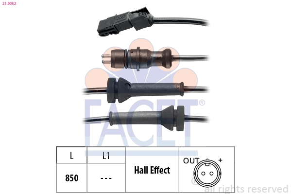 MWSS073 Magneti Marelli Датчик АБС (ABS) задний