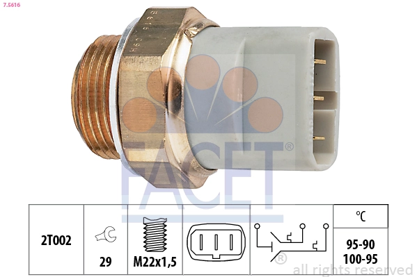 Sensor de temperatura do fluido de esfriamento (de ativação de ventilador do radiador) Audi A8 4D2, 4D8