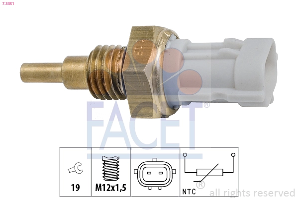 Sensor de temperatura do fluido de esfriamento Subaru Impreza III GR