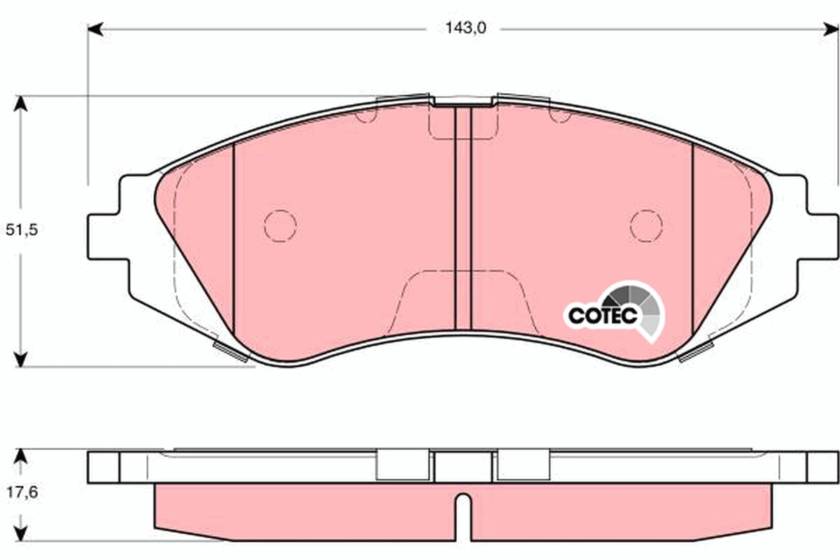 Передние тормозные колодки QF1114E Q-top