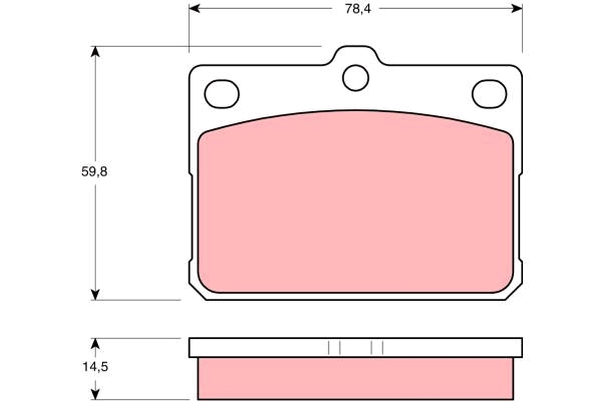 Передние тормозные колодки MB377822 Mitsubishi