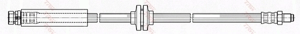 PHB506 TRW Гибкая тормозная трубка задняя