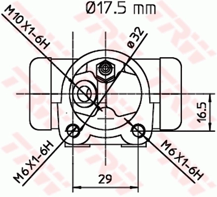 BWC247 TRW Цилиндр тормозной колесный, задний