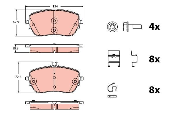 Тормозные колодки VALEO 302549