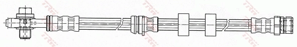 PHD503 TRW Гибкая тормозная трубка передняя
