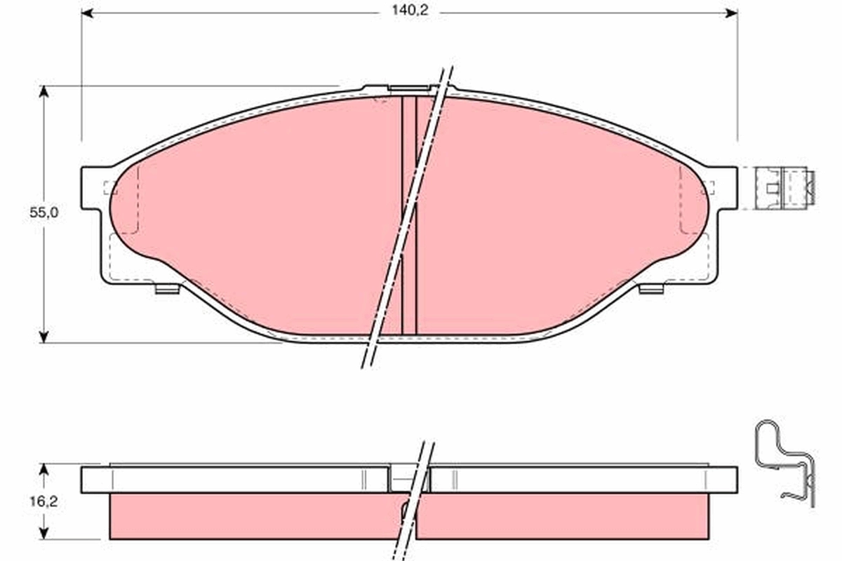 Тормозные колодки Q-top QF0053E