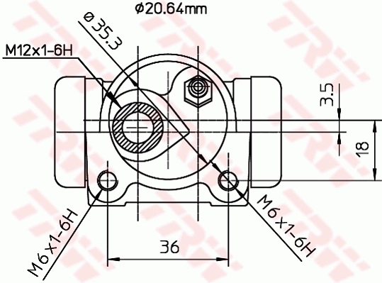 BWF159 TRW Цилиндр тормозной колесный, задний