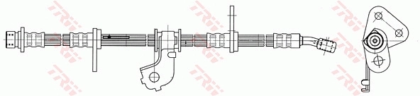 PHD140 TRW Шланг тормозной левый передний