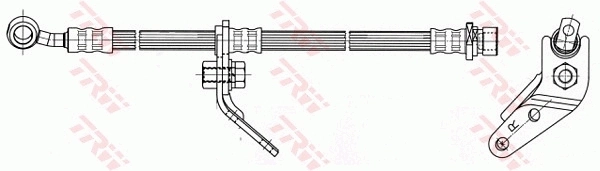 PHD7071 TRW Гибкая тормозная трубка передняя