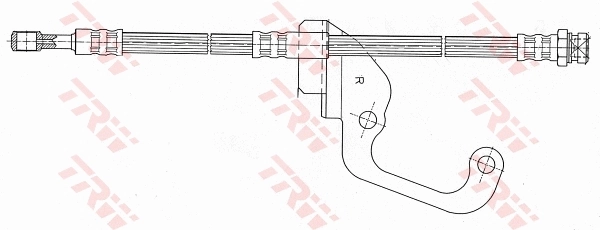 PHD629 TRW Шланг тормозной передний правый