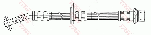 PHD406 TRW Шланг тормозной передний правый