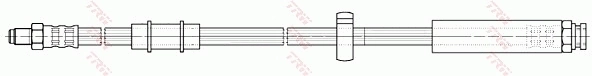 WPHB6580 WP Гибкая тормозная трубка передняя