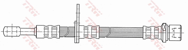PHD438 TRW Шланг тормозной передний правый