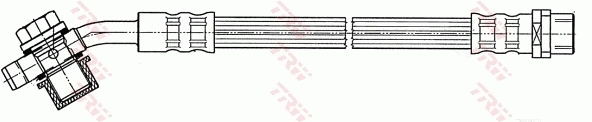 PHD543 TRW Гибкая тормозная трубка задняя