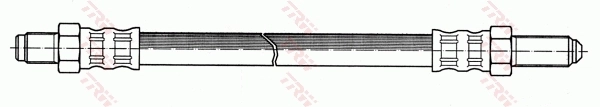 PHC205 TRW Гибкая тормозная трубка задняя
