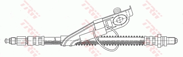 Передний левый тормозной шланг WBH FO205
