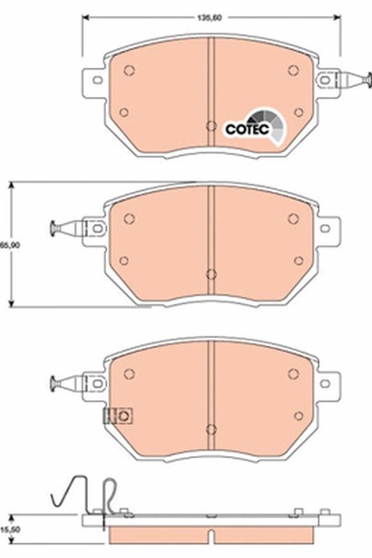 Передние тормозные колодки AD0969 Advics