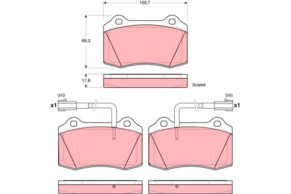 Колодки Fiat/Alfa/Lancia 71770978 цена, от 49.08 USD
