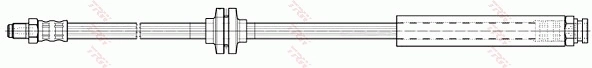 PHB492 TRW Гибкая тормозная трубка передняя