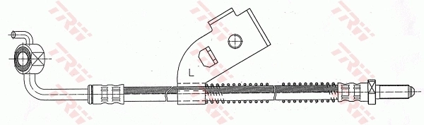 MGA51567 MGA Шланг тормозной левый передний