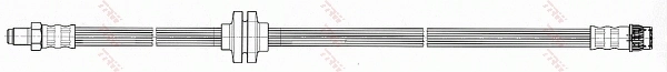 PHB482 TRW Гибкая тормозная трубка передняя