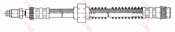 Гибкая тормозная трубка передняя на Peugeot 205 II 20A, C