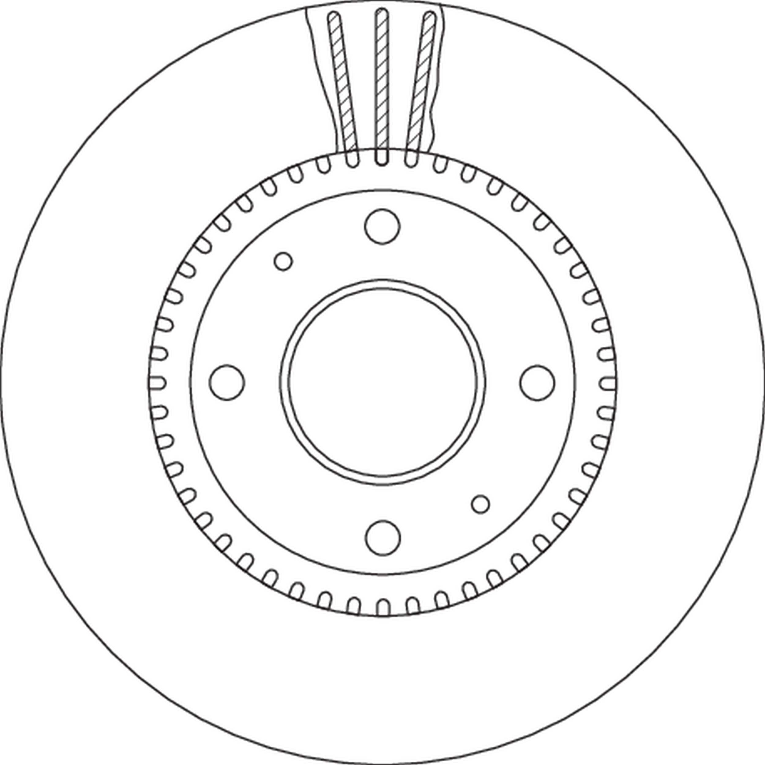 Передние тормозные диски PRD2430 Protechnic