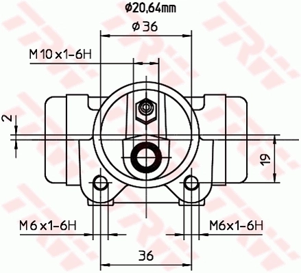 BWF137 TRW Цилиндр тормозной колесный, задний