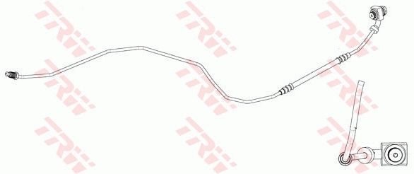PHD1161 TRW Шланг тормозной задний левый