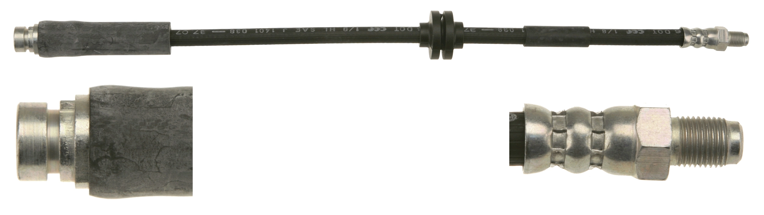 Шланг тормозной задний Ties F0353