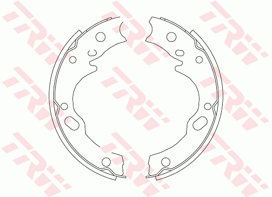 Sapatas do freio de estacionamento Mitsubishi Canter 6 FE5, FE6