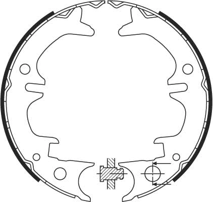 Тормозные колодки ручника на Lexus RX 300/330/350/400H U3