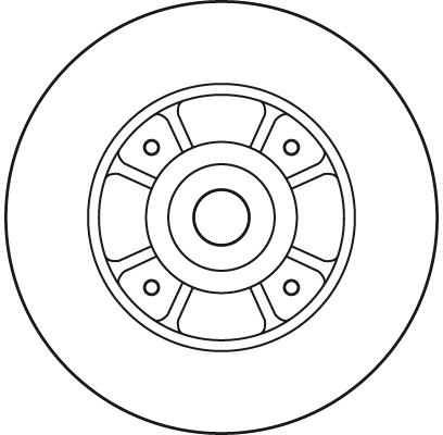 Disco do freio traseiro Renault Clio 1 BC57, 5357