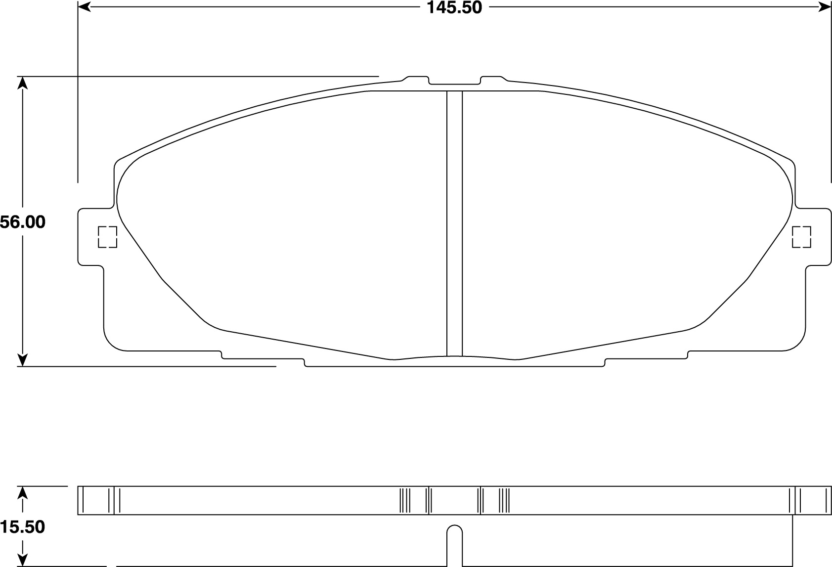 Передние тормозные колодки QF0004S Q-top