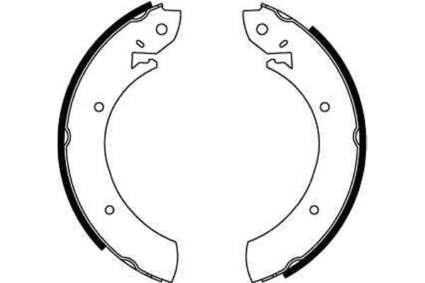 Задние барабанные колодки BD0806 AMP/Paradowscy