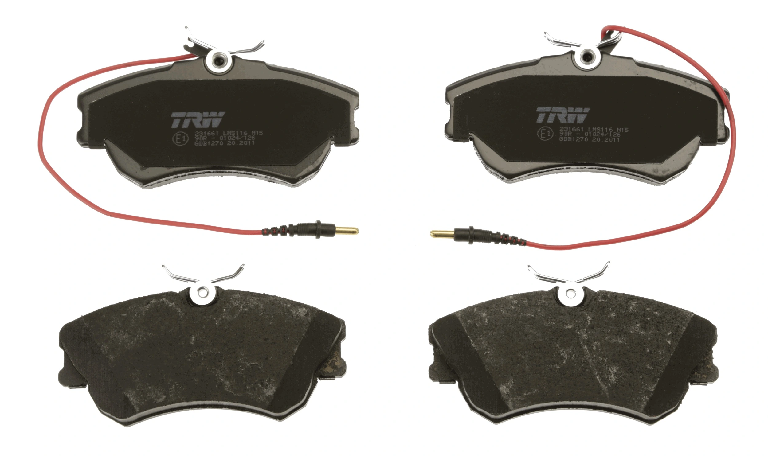 GDB1270 TRW Колодки передние