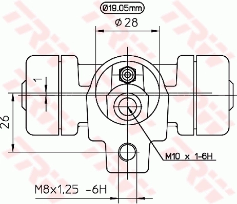 BWD138 TRW Цилиндр тормозной колесный, задний