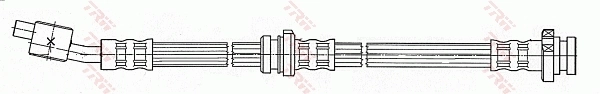PHD481 TRW Шланг тормозной левый передний