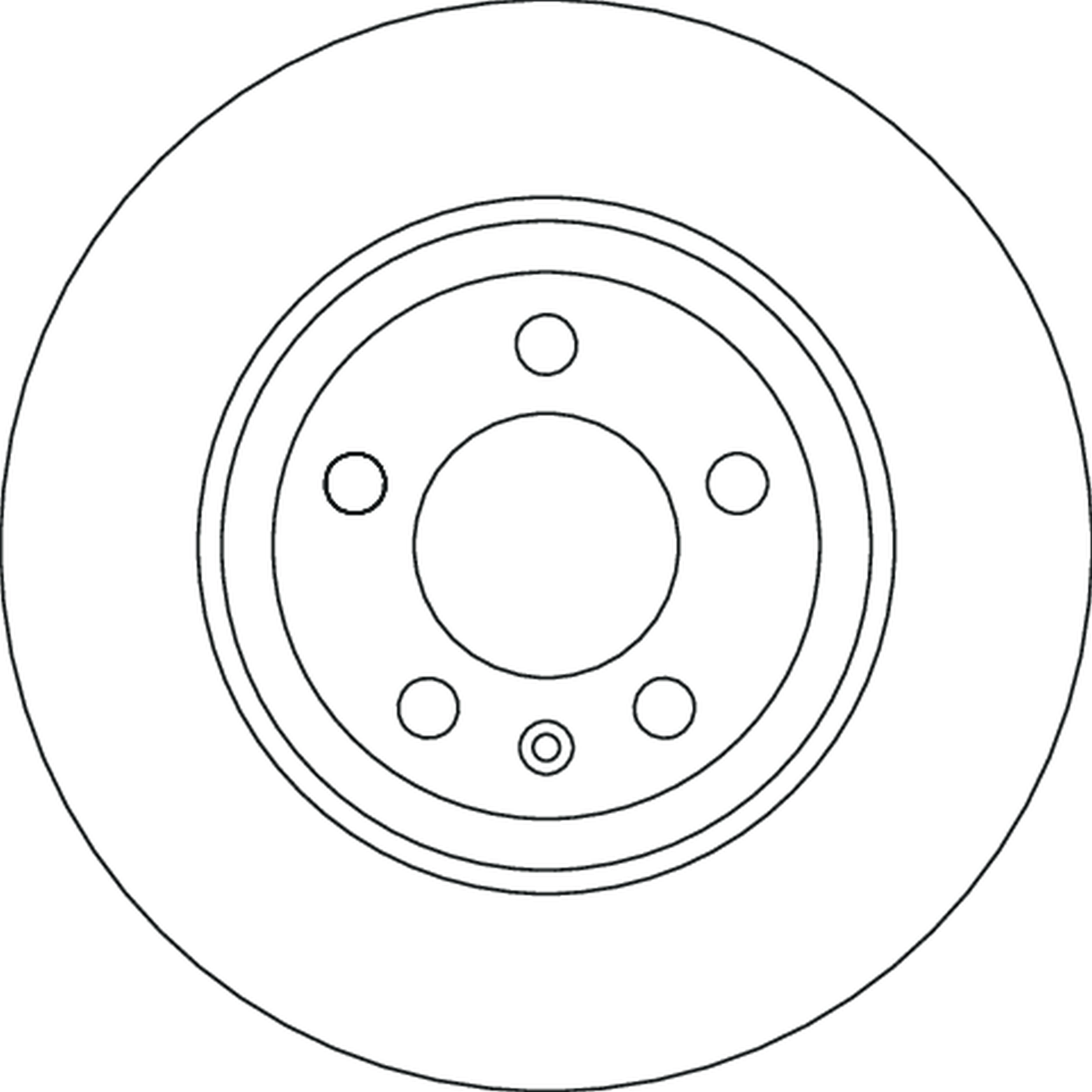 Disco do freio traseiro Volkswagen Polo 6 AW1, BZ1, AE1