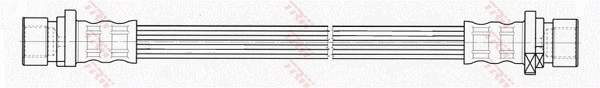 01466SAAJ50 VAG Шланг тормозной задний правый
