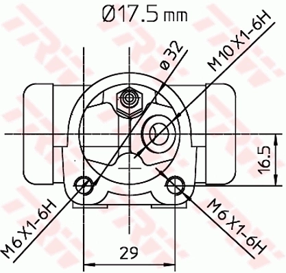BWC248 TRW Цилиндр тормозной колесный, задний