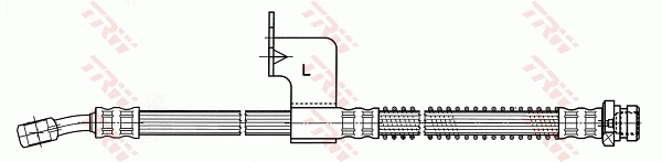 PHD619 TRW Шланг тормозной передний правый