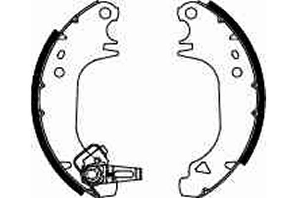 Задние барабанные колодки 986487274 Bosch