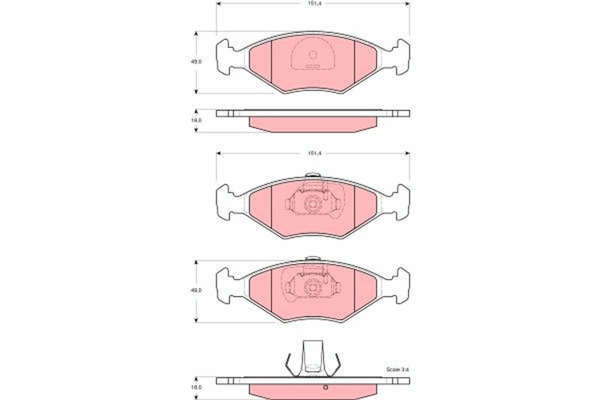 9949124 Fiat/Alfa/Lancia Колодки передние