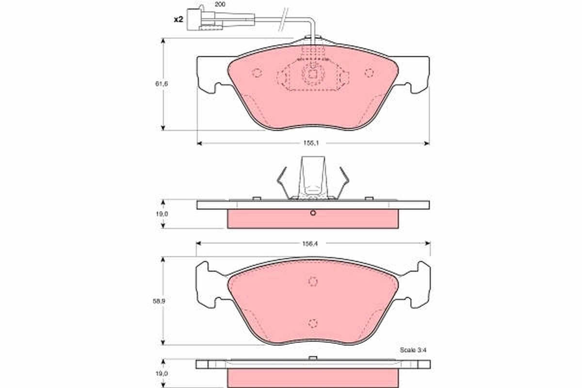 PF0101 Magneti Marelli Колодки передние