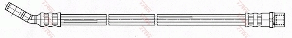 PHD539 TRW Гибкая тормозная трубка задняя