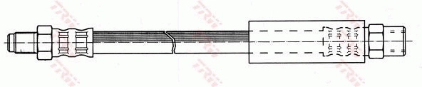 PHB351 TRW Гибкая тормозная трубка задняя