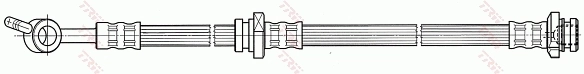 PHD518 TRW Шланг тормозной передний правый