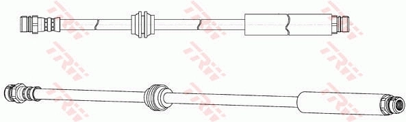 PHA596 TRW Гибкая тормозная трубка задняя