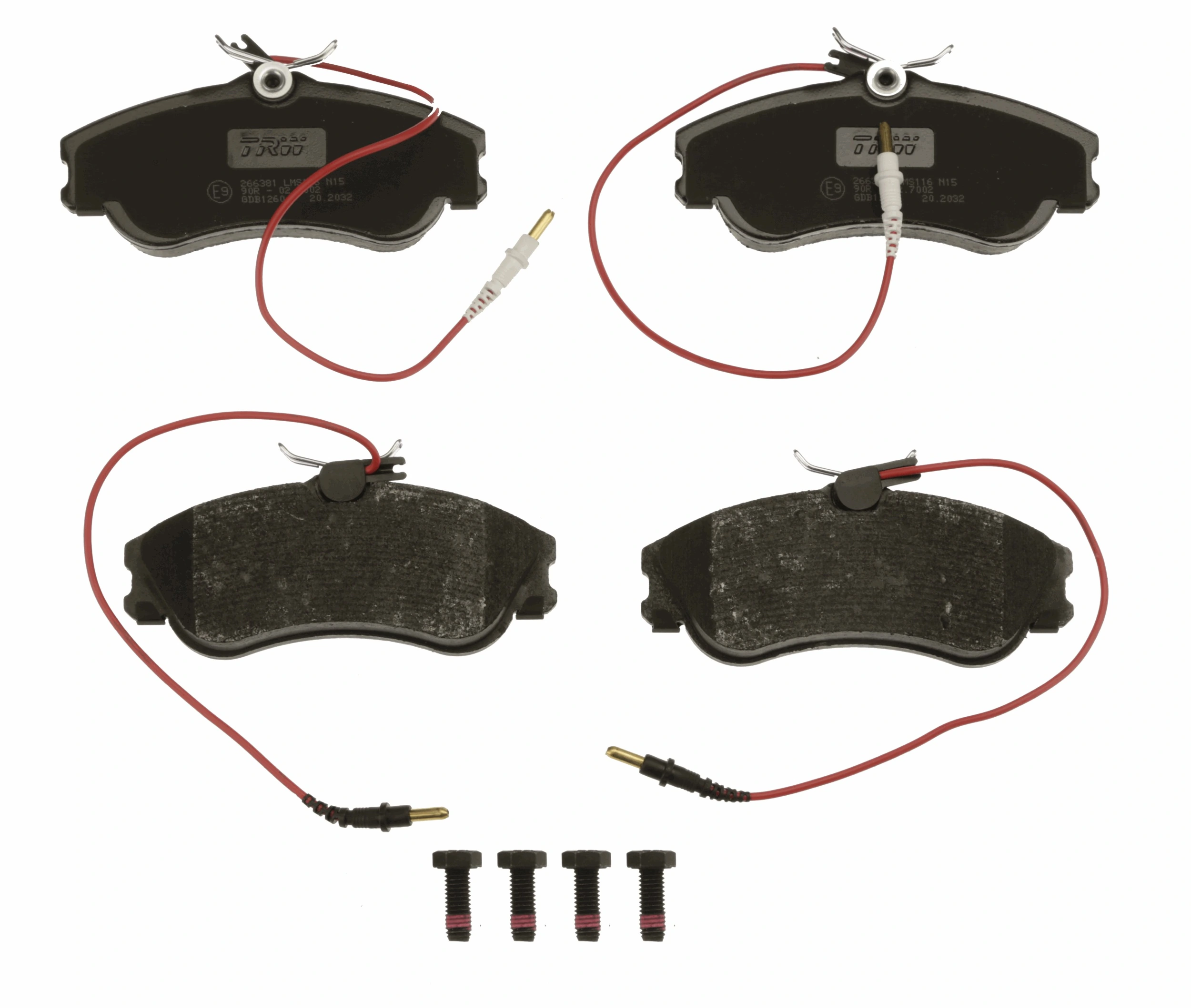Передние тормозные колодки 425154 Volvo